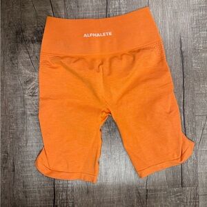 Alphalete Bright Orange Fitness Shorts
